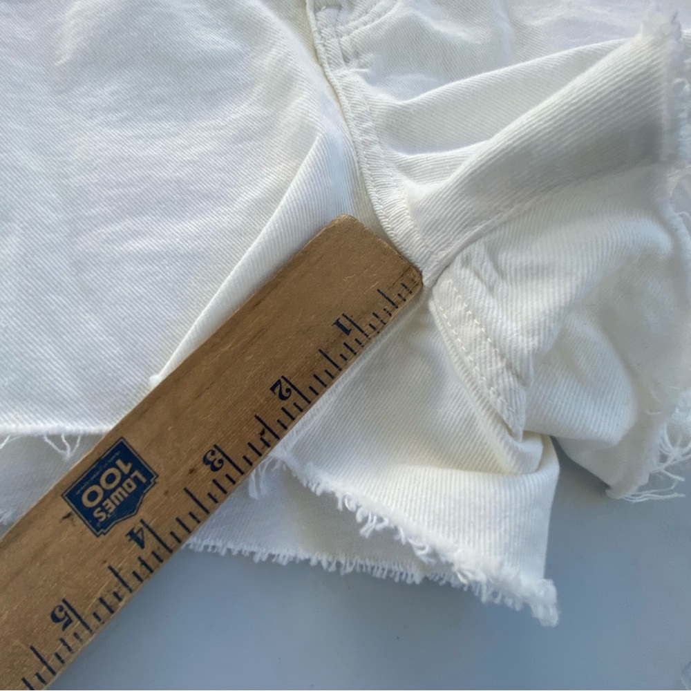 Madewell Relaxed Denim Shorts off white size 32 14 - Picture 9 of 10